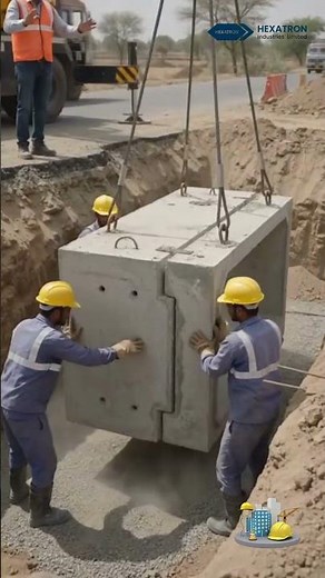 Watch How Precast Concrete Is Installed in Minutes! 🏗️ | Modern Construction Technology