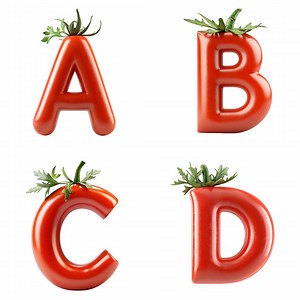 Tomato Alphabet PNG: 3D Red Font, A-Z 1-9 (digital Download) - Etsy