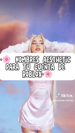Nombres aesthetics para tu cuenta de Roblox