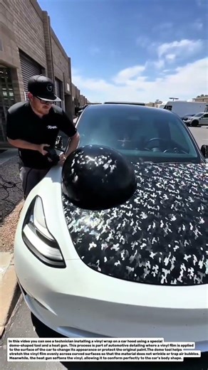 Amazing Car Wrap Installation Using a Giant Dome Tool – Smart Auto Detailing Technique!.