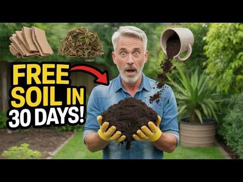 I Turned Cardboard, Leaves & Coffee Into FREE Soil In 30 Days!