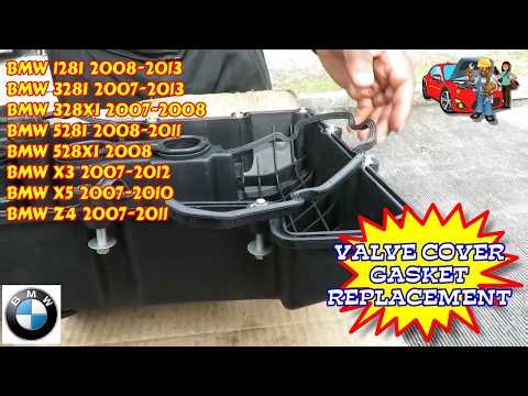 BMW 128i 328i 328xi 528i 528xi X3 X5 Z4 Valve Cover Gasket Replacement