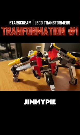 Transformation 1 (Starscream) | Lego Transformers | Stop-motion #transformers #lego #stopmotion