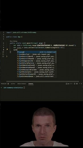 How To Calculate Stats on Integer List / Stream #airhacks #java #shorts #short