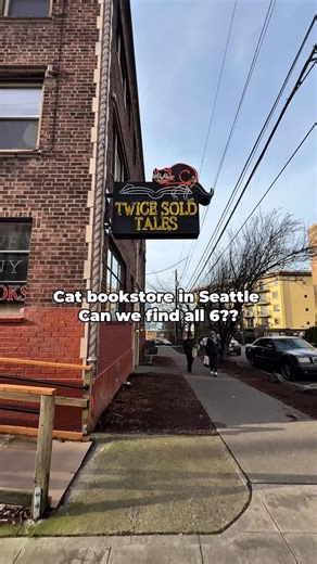 Megan Roe || Seattle Food & Travel on Instagram: "This cat bookstore is the perfect and cutest stop this winter 😻📚❄️ @twicesoldtales is a great local used bookstore with 6 cats that live there 🥺 I stopped in on my solo date over the weekend and loved every minute here! 💗 Perfect for us crazy cat ladies and book lovers 🤗 📍Twice Sold Tales- 1833 Harvard Ave, Seattle, WA 98122 #seattleliving #bookstores #catsofinstagram #catlovers #seattlewa #seattle #catsandbooks"