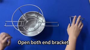 10" Deep Fryer Oil Filter Stand, with Folding Arms and Easy to store for Deep Fryers, Cooking Oil Filter Holder, Maple Syrup Cone Detachable Filter Stand