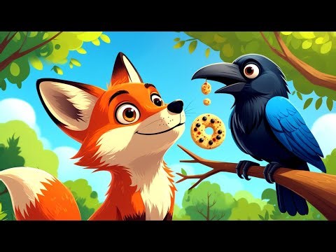 🐦 காக்கையும் நரியும் | குழந்தைகள் தமிழ் கதை 📖 | Kids Moral Story in Tamil 🌟 | Crow and Fox Story 🐾