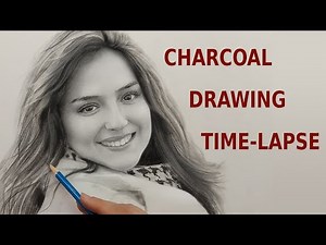 Time-lapse | Mastering Charcoal Drawing: A Step-by-Step Guide for Beginners (short version)