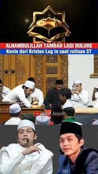 Gus Iqdam guides Mas Kevin to recite the shahada as a sign of logging in to Islam #rutinangusiqda...