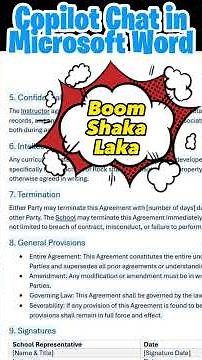 How to Use Copilot Chat in Microsoft Word #shorts