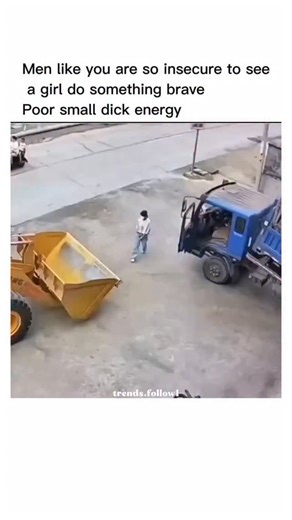 Viral Trending content on Instagram: "The post features a video of a runaway dumper truck halted by a woman pulling the handbrake inside the cab, yet the caption mocks her "absurd" attempt and credits two arriving men, sparking widespread criticism for misogyny. Replies overwhelmingly highlight the woman's effective action, with over 200 responses labelling the caption as deliberate rage bait to exploit gender tensions, amassing 2.7 million views and 5,500 likes in under two days. This aligns wi