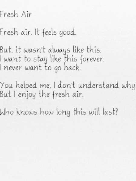 Natsuki's Poem: Embracing Fresh Air