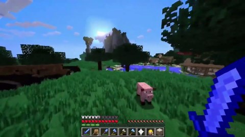 AI Generated Minecraft Video made by Sora