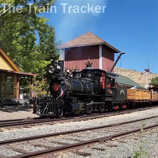 Nevada County Narrow Gauge 5 - Departing from Wabuska Depot!