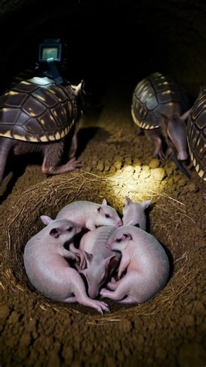 👉 POV: Armadillo Digging Into a Hidden Underground World 😳