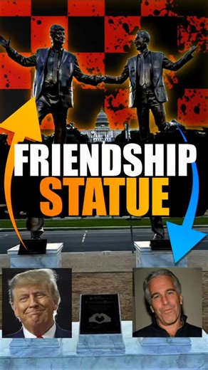 🗿 Unknown individuals set up a statue of Epstein and Donald Trump right in front of the White House. The statue was quickly removed, but the impression remained. Later, Trump created an “alley of presidents,” displaying portraits of all U.S. leaders. But instead of Biden’s portrait, there was a photo of an autopen a device for mechanical signatures. Is this a hint that Biden is just a “robot” rather than a real president? 😂 | Alex Sigarev