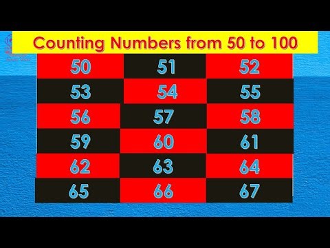 Numbers 50 to 100 for Kids | Learn Counting 50 to 100 | Easy Numbers Learning for Childre