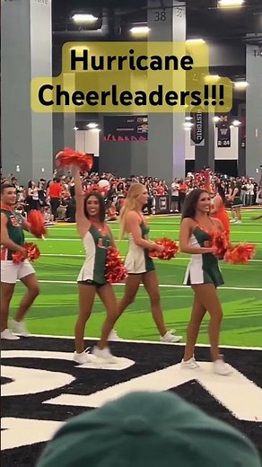 Miami Hurricanes Cheerleaders Perform the Official Fight Song Up Close | South Beach Skybox