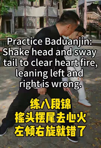 摇头摆尾去心火左倾右旋是严重错误#八段锦 #养生 #健康 #锻炼 #workout | workout