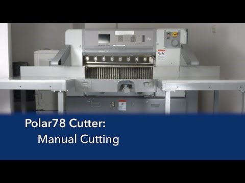 Polar78 Manual Cutting