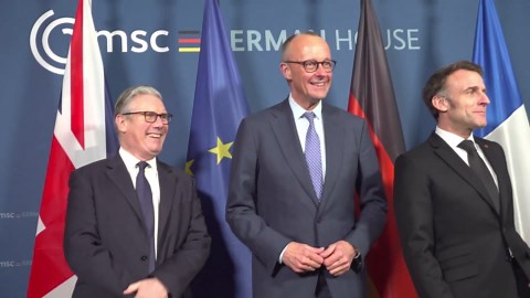 German chancellor Merz makes Brexit joke to Starmer at Munich summit