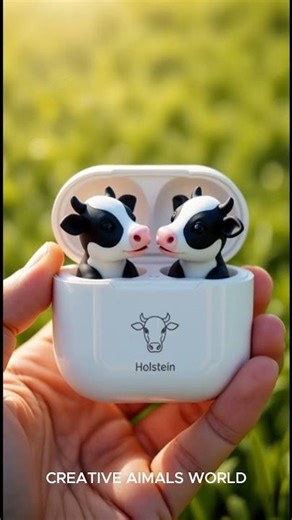 Luxury Cow Earbuds Concept – Hyper-Realistic AI Design in 4K | Nature Meets Technology