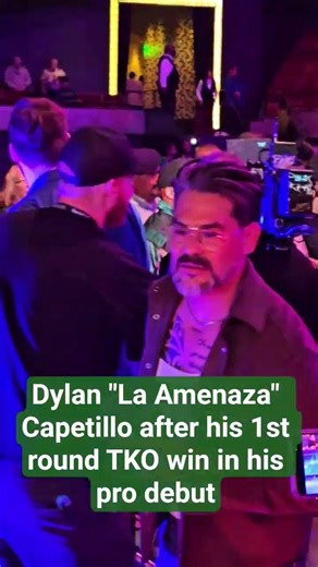 Dylan "La Amenaza" Capetillo after his 1st rnd win in his pro debut. #madboxingshow #boxing