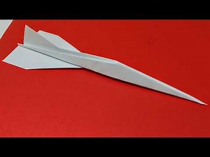 How To Make A Paper Airplanes Concorde Easy Step By Step