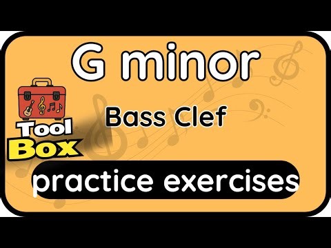 G minor Scale (Aeolian) · Backing Track (Bass Clef Version) Latin Rock 120bpm