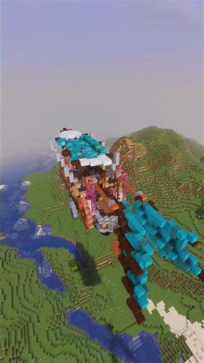 Steampunk airship #asmr #minecraft #building #airship #steampunk #mega