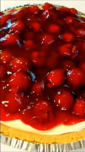 No-Bake CHERRY CHEESECAKE 🍒 So YUMMY 😋 #food #homemade #cheesecake #dessert #recipe