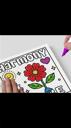 Color With Me #6 🧸 Cute & Easy Coloring Time #arttherapy #coloringbook #relaxing #coloring