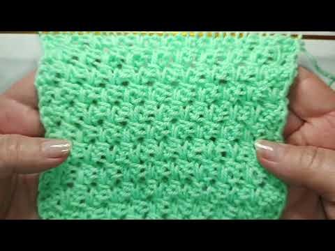 A lovely textured pattern that looks great on both sides