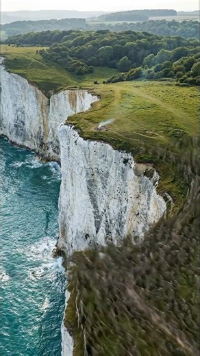 White Cliffs of Dover as an industrial power base. Alternate reality of an icon #england #timelapse