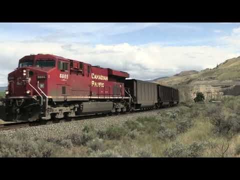 CPKC and CN freight trains in Western Canada!