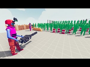 Zombie 100 Units vs Army Soldier - Totally Accurate Battle Simulator TABS