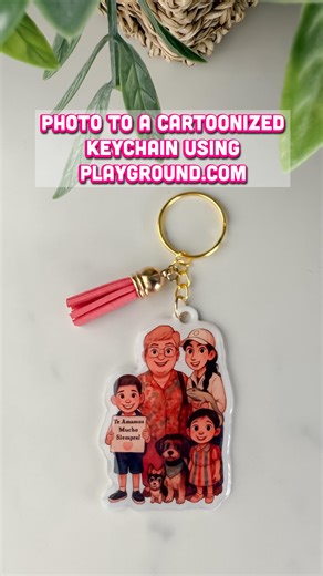 Reyna | DIY Crafts, Cricut + Amazon Finds on Instagram: "Turning my Shrinky dink sheets into keychains and pins. I turned my photo into a cartoonized version using and going to playground com . @joinplaygroundai I used my Cricut to cut around my images and this turned out into a cute diy project. #shrinkydink #shrinkplastic #shrinkplasticpin #pins #keychain #diyprojects #cricut #cricutmade #cuttingmachine #resinart #playgroundai #resinpins"