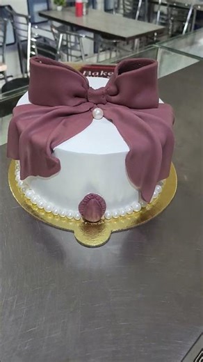 Bow Special Cake Theme Based Cake 100 Percent Eggless and Pure Cake