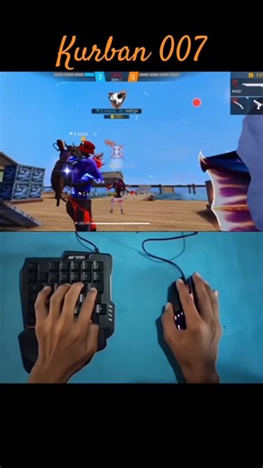 free fire gaming keyboard mouse ⌨️🖱️ custom 1vs4 and yah kya huaa #shortsviral #subscribe #shorts