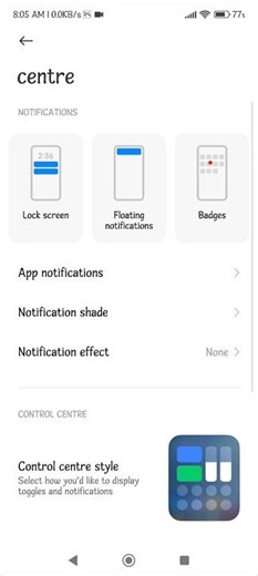 How to on new miui notification shade