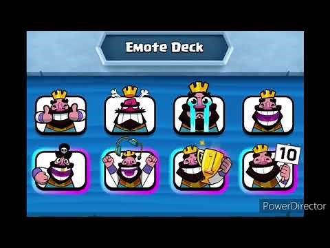All 9 King Emotes Clash Royale