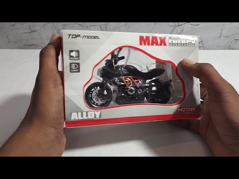 ASMR Unboxing Ducati Alloy Bike | Die-Cast Motorcycle Model with Lights & Sound