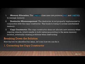 Resolving Destructor Issues in C+ + Operator Overloading: A Guide to Fixing Your Complex Class