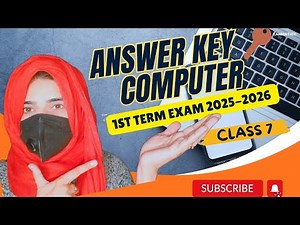 Answer key 🔑 Computer science 7 | Aps 1st term 2025-2026 | Complete solution