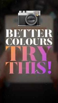 Better camera settings, TRY THIS!