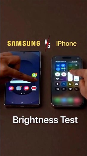 iPhone vs Samsung Screen Brightness — The Results SHOCKED Me! 🔥