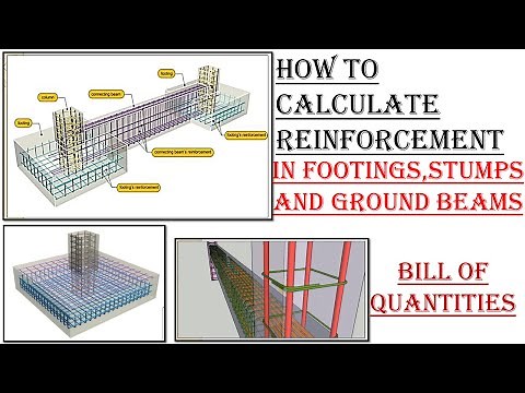 REINFORCEMENTS IN FOOTINGS,STUMPS AND GROUND BEAMS/TAKING OFF