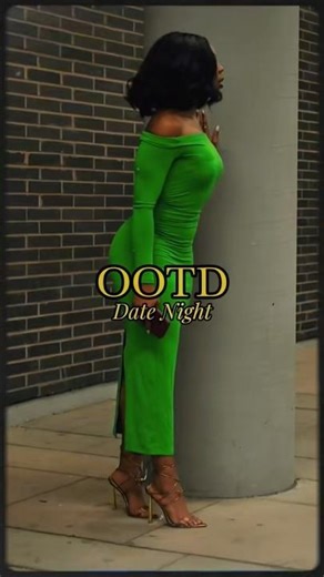 OOTD Date Night | Off-Shoulder Green Dress