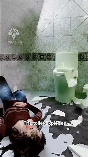 Toilet Exploded After Flush – What Really Caused It? - #shorts CreativeLearning3D