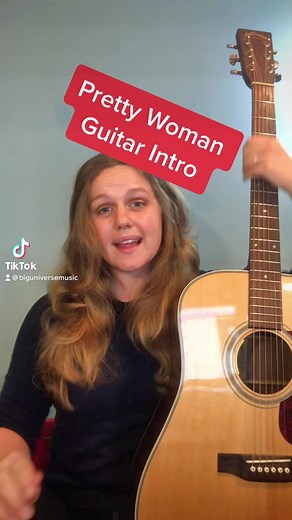 252K views · 2.3K reactions | Pretty Woman by Roy Orbison for beginner guitarists ⭐️ #easyguitar #beginnerguitar #guitarlesson #guitartutorial #guitartip | Big Universe Music | Facebook